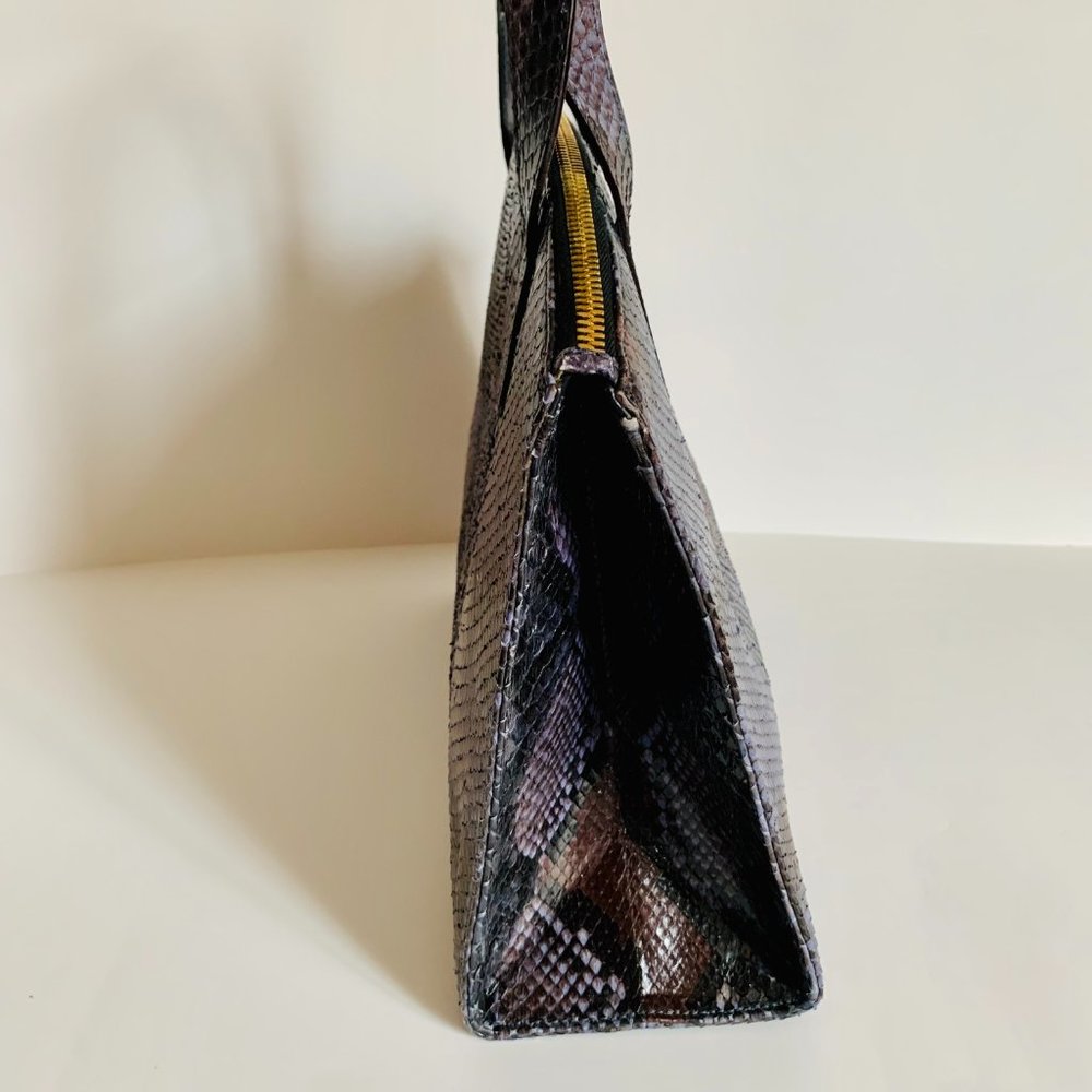 Gucci Vintage Exotic Python Handle Bag With Dust … - image 6